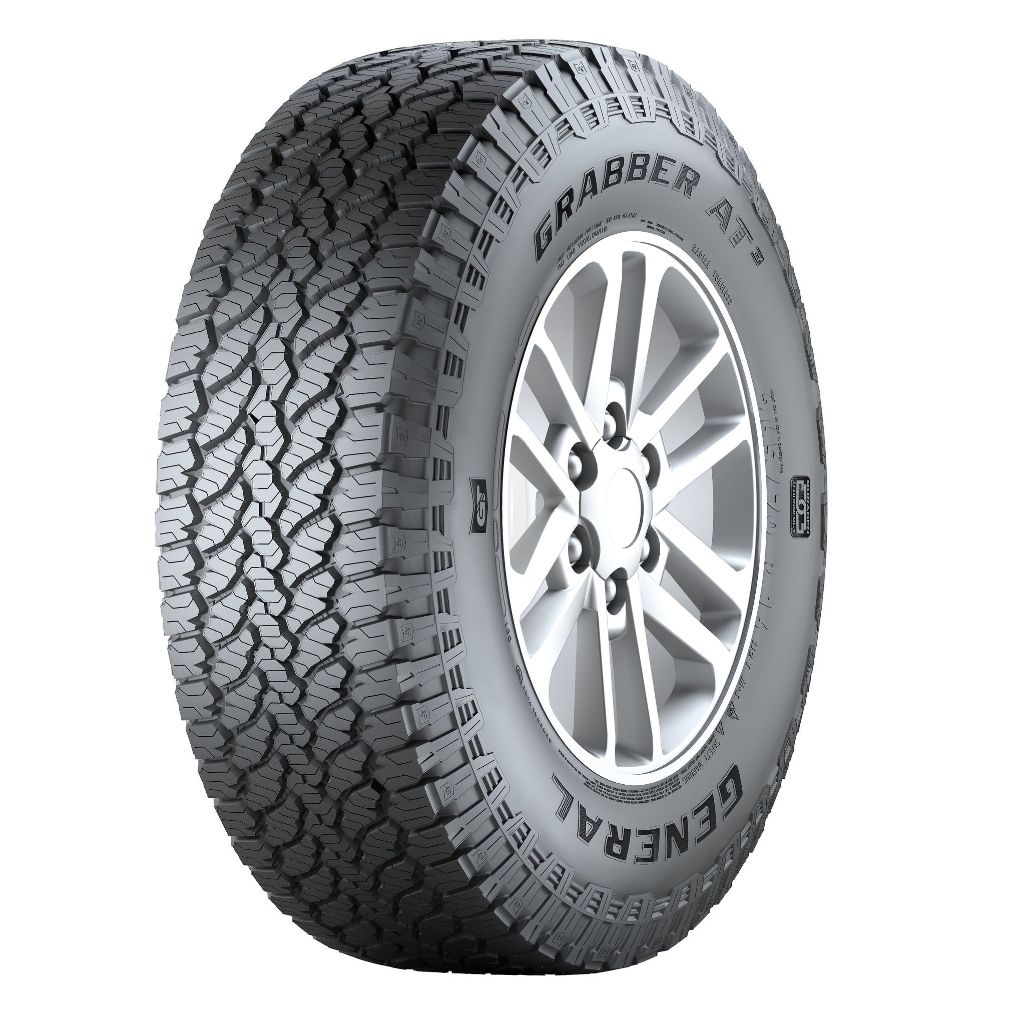 The Grabber AT3 boasts very safe handling characteristics on roads as well as on gravel, sand and mud. General Tire