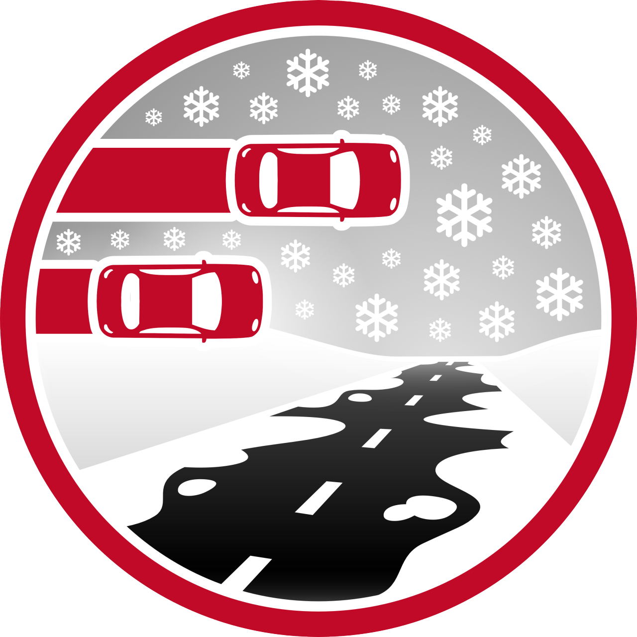 General Tire Braking Snow Icon